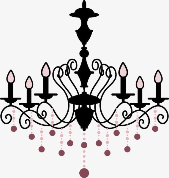 Люстра рисовать