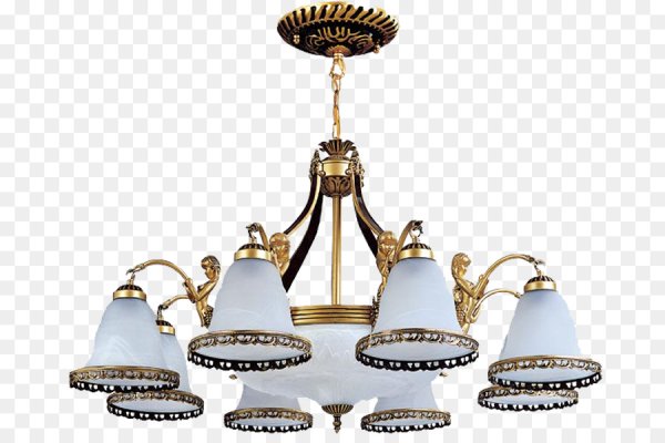 Люстра на белом фоне