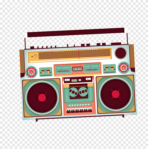 Магнитофон в стиле ретро