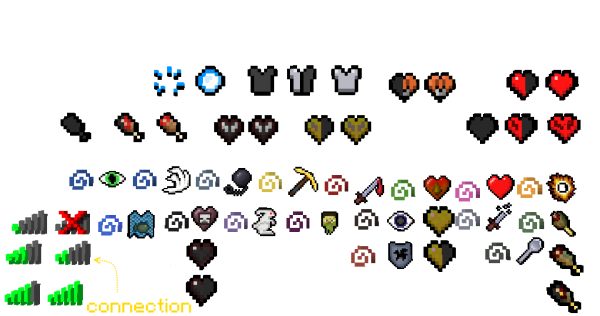 Иконки эффектов майнкрафт