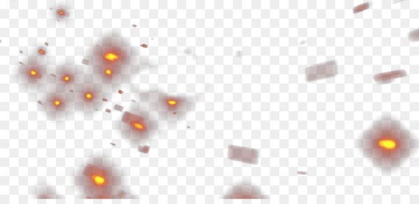 Частицы огня на прозрачном фоне