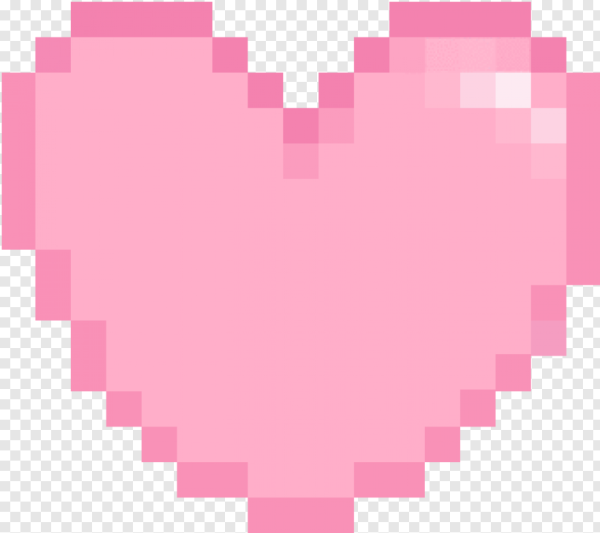 Пиксельное сердечко на прозрачном фоне