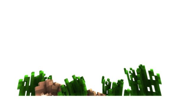 Трава из МАЙНКРАФТА без фона