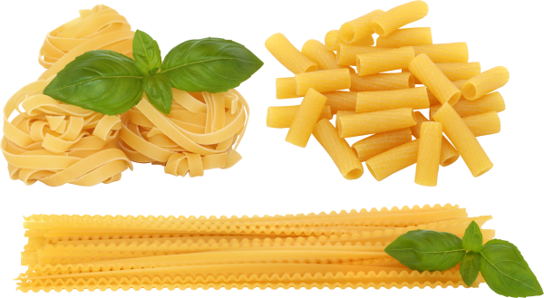 Макароны сверху