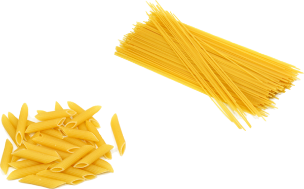 Макароны сверху