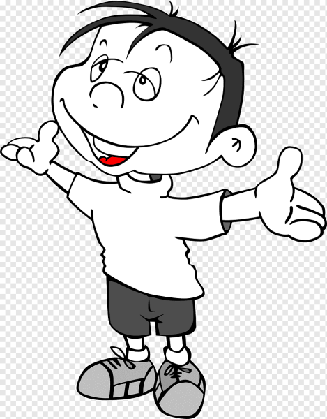 Мальчик черно белый