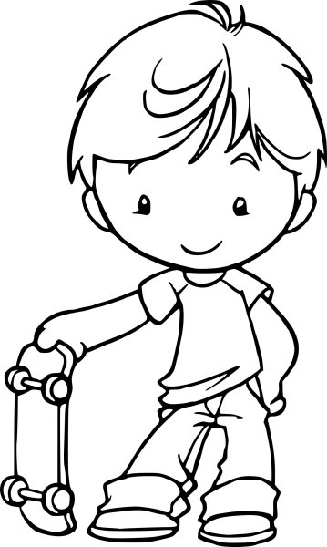 Мальчик для раскрашивания