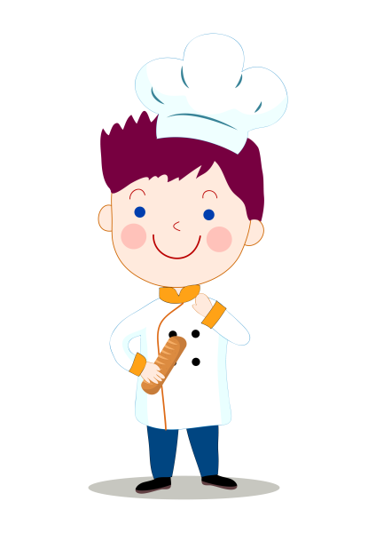 Маленький мультяшные повар