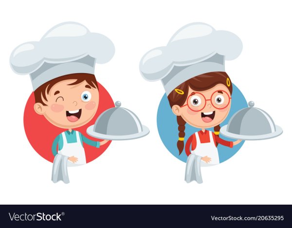Мальчик и девочка повар