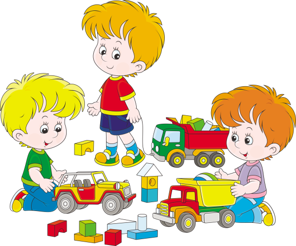 Иллюстрация мальчик с машинкой