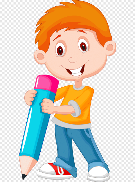 Мультяшный ребенок карандашом