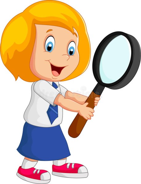 Девочка с лупой