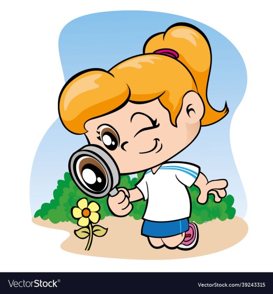 Девочка с лупой