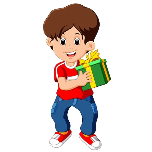 Мальчик с коробкой