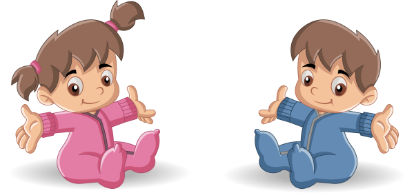 Мультяшный ребенок мальчик