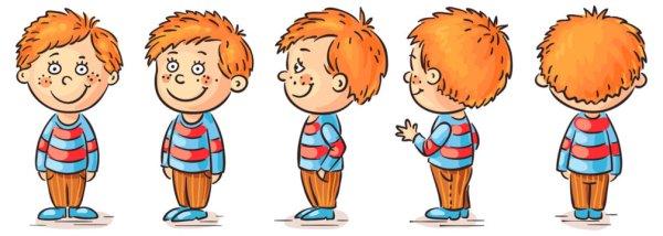 Мальчик спереди и сзади