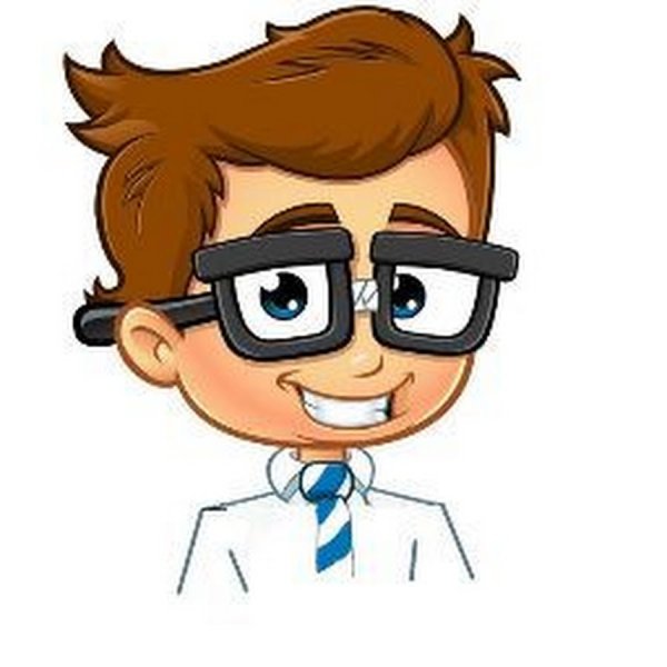 Мультяшный мальчик в очках