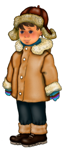 Мальчик в зимней одежде