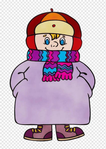 Зимняя одежда для детей мультяшная