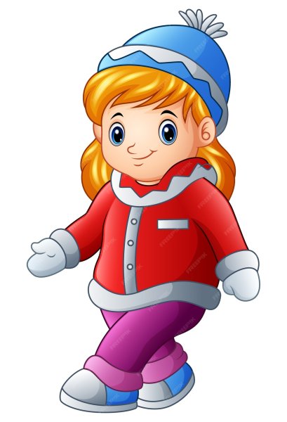 Девочка в зимней одежде