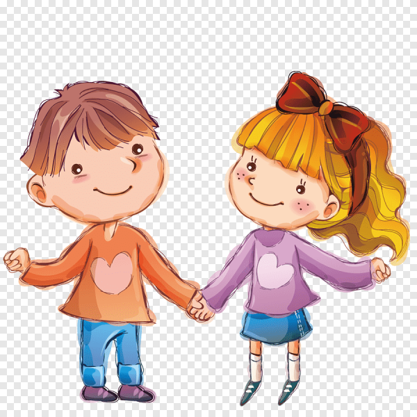 Мальчик и девочка иллюстрация