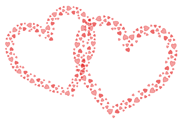 Сердечктна прозрачном фоне