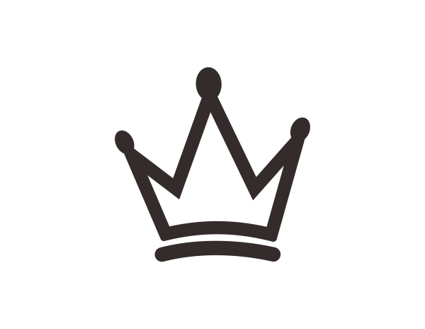 Корона черно белая