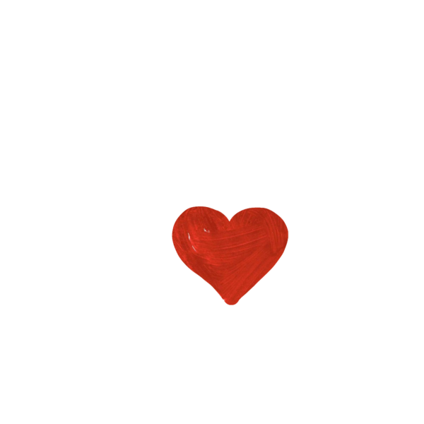 Маленькое сердце на белом фоне