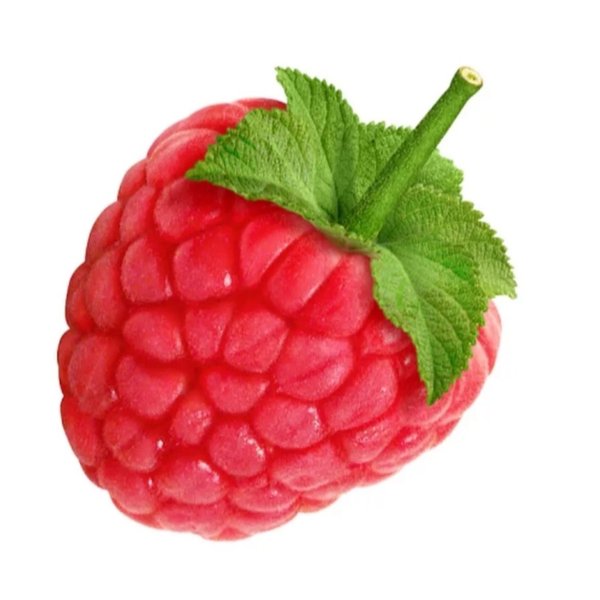 Ягода малина на белом фоне