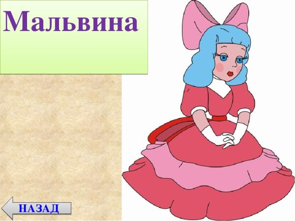 Мальвина рисунок