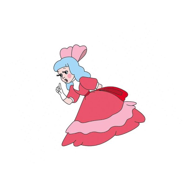 Мальвина на белом фоне