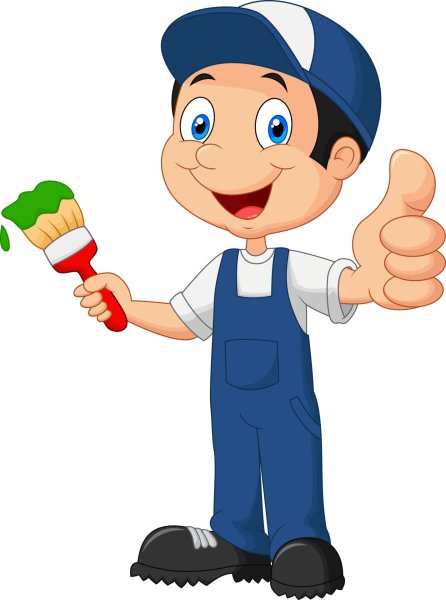 Маляр мультяшка