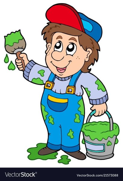 Маляр мультяшный