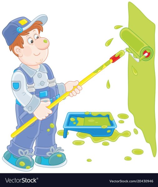 Маляр клипарт для детей