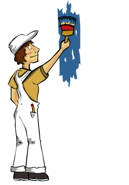 Маляр мультяшный