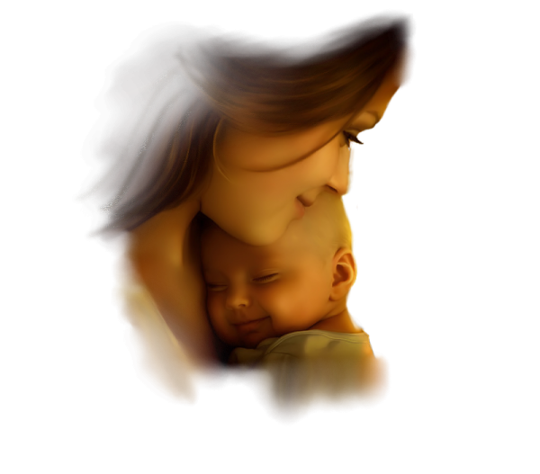 День матери на прозрачном фоне