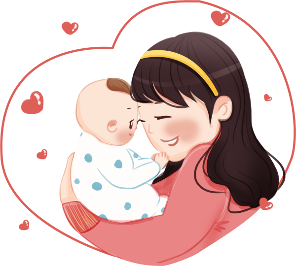 Клипарт мама с ребенком