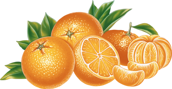 Апельсины мультяшные