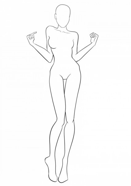 Модели для рисования одежды