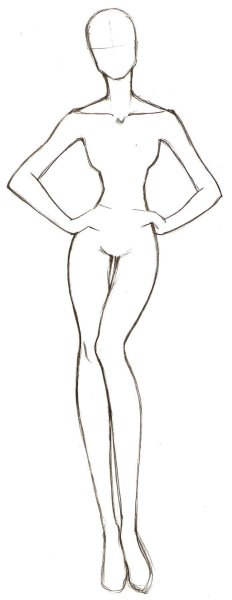 Манекен для рисования одежды