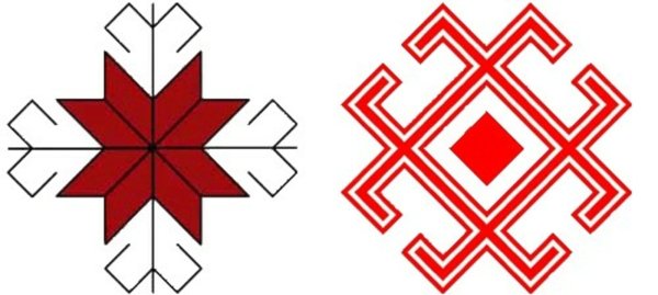 Марийский солярный знак солнца