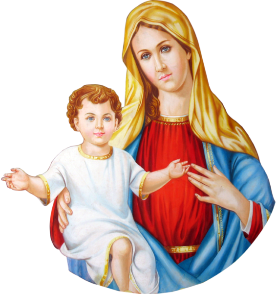 Пресвятая Богородица на прозрачном фоне