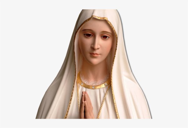 Дева Мария на прозрачном фоне