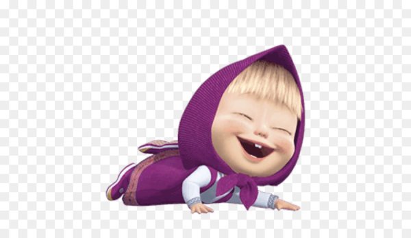 Маша и медведь на белом фоне