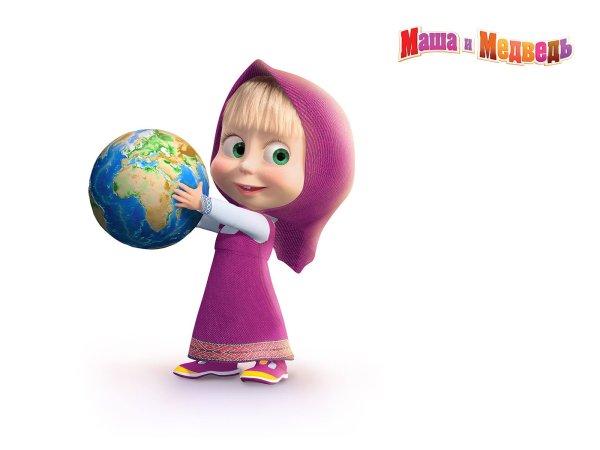 Машаши медведь на белом фоне