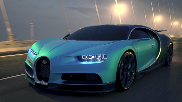 Бугатти ЧИРОН неон