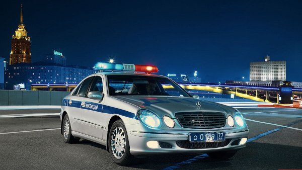 Полицейский Мерседес w211