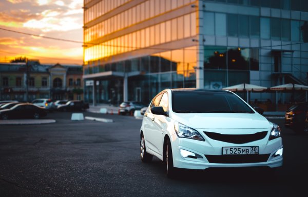 Hyundai Solaris 2015 белый