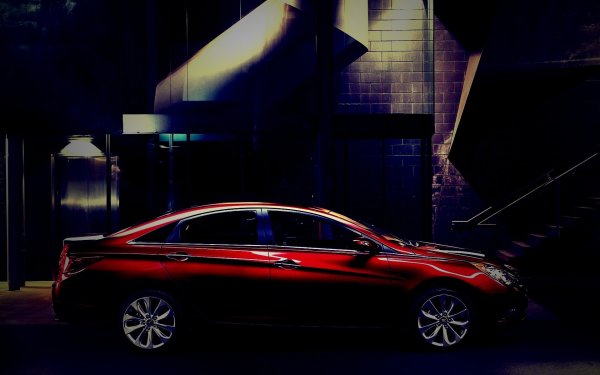 Черно красная хёндай Солярис