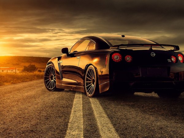 Ниссан r35 GTR И закат